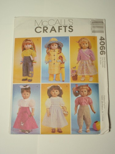 Set 2 McCalls Crafts 18 Zoll Puppenkleidung Muster 3474 4066 - Bild 4 von 6