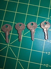 Vintage Master Lock Key, Brass Walking Lion Lot Of 4