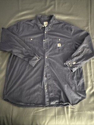 Carhartt Men's Long Sleeve Button-Up Shirt 2XL