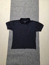 U.S. Polo Assn. Polo Shirt Boys Sz M 10/12 Navy Blue Short Sleeve Collared Pique