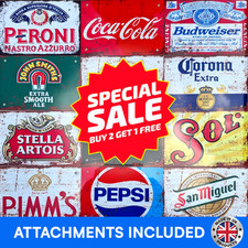 Vintage Metal Beer Signs Retro Tin Plaque Home Bar Pub Man Cave Garage Shed Gift