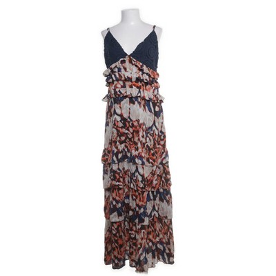 Freebird, Maxikleid, Größe: L, Blau/Beige/Mehrfarbig, Baumwolle, Blumen #TO1