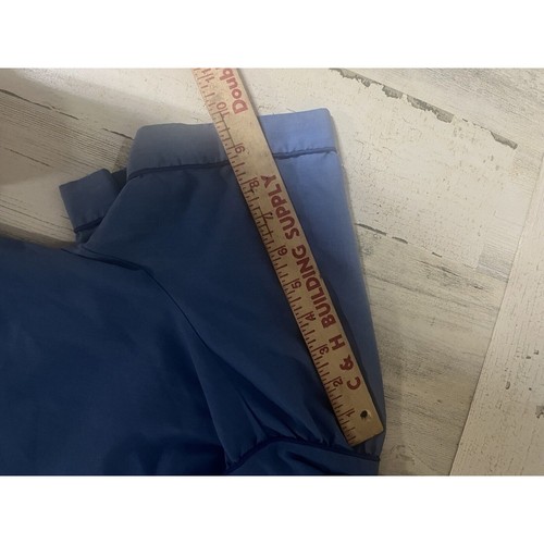 Abrigo bata vintage para mujer Sears talla M azul The Comfort Perma Prest botón - Imagen 5 de 7