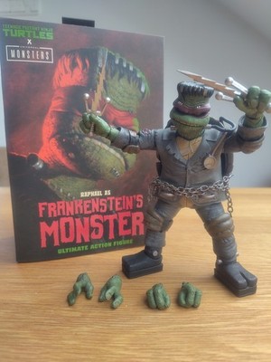 NEUWERTIG Neca Turtles X Monsters Raphael Frankenstein's Monster Universal 