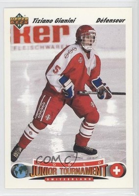 1991-92 Upper Deck World Junior Tournament French Tiziano Gianini Rookie RC 1s7