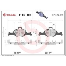 Satz Bremsbeläge 23966408 Bremsklötze vorne für BMW 7-er G11 I4 G26 X3 G01 X4