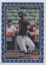 2023 Panini USA Baseball Stars & Stripes Blue Prizm 39/75 Gavin Grahovac 04h3