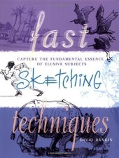 FAST SKETCHING TECHNIQUES By David J. Rankin  Mint Condition 