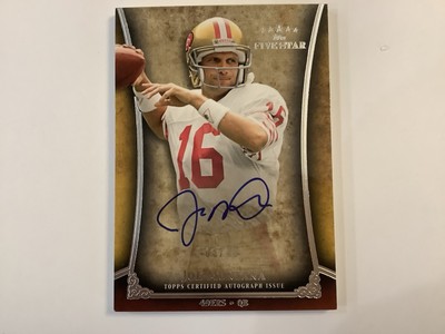 2011 Topps Five Star Joe Montana Autograph 03/40