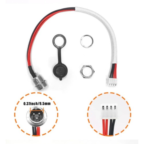 Electric Scooter Charging Port with 4 Wire 3 Pin Connector for Balanced Board - Picture 4 of 11