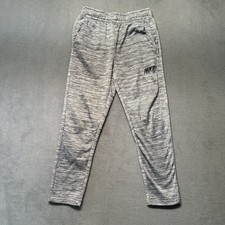 Nike Dri Fit Boys Large Sweatpants Gray Tapered Fleece Athletic Pants EUC