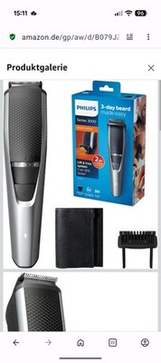 Philips Beard Trimmer Series 3000 Bartschneider mit Lift & Trim-System