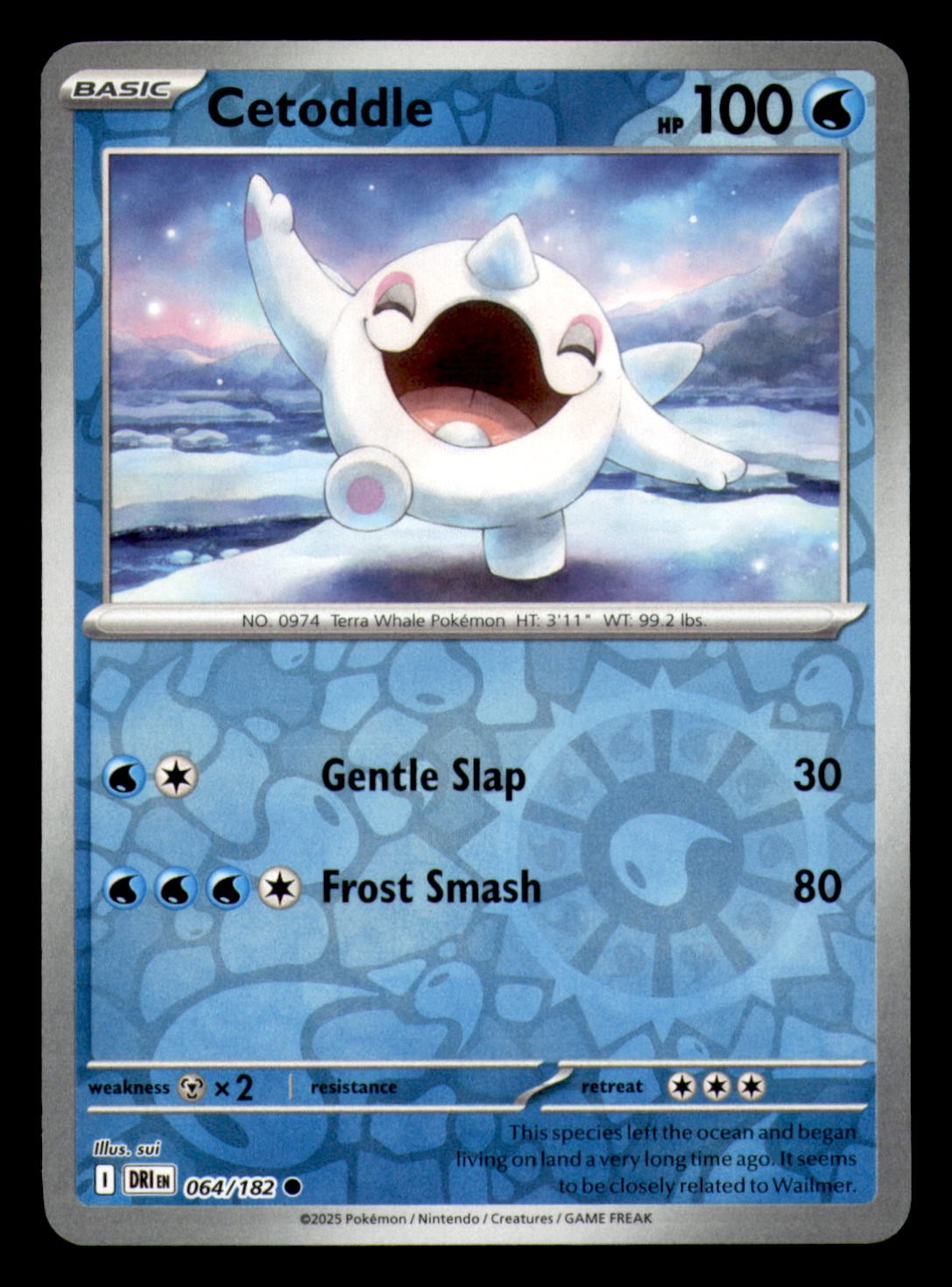Cetoddle 064/182 SV10: Destined Rivals Reverse Holo NM Pokemon TCG