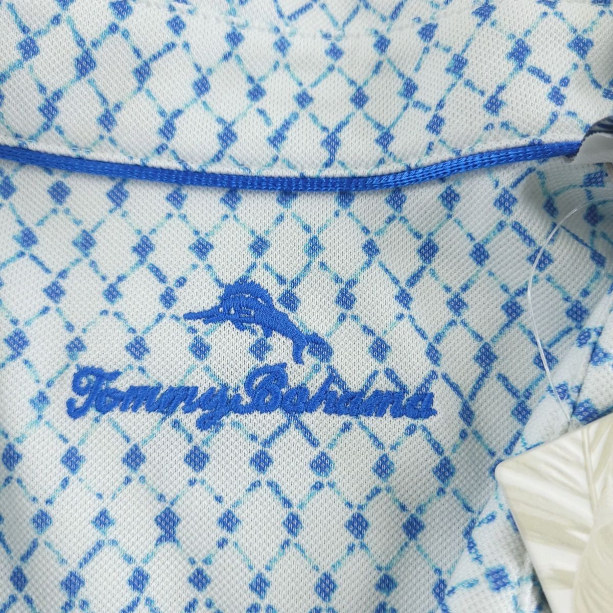 Tommy Bahama Polo Mens 3XL XXXL Tall Palace Blue Diamond Peak IslandZone Shirt thumbnail 3