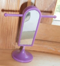 Purple Color Barbie DolL MIRROR/COAT RACK Stand from 2000s MATTEL