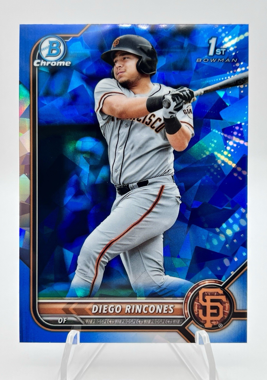 2022 Bowman Sapphire Edition - Chrome Prospects Diego Rincones 1st #BCP-65 (RC)