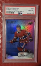 2021 Allure Cole Caufield Rainbow Blue/purple 198/199 Canadiens