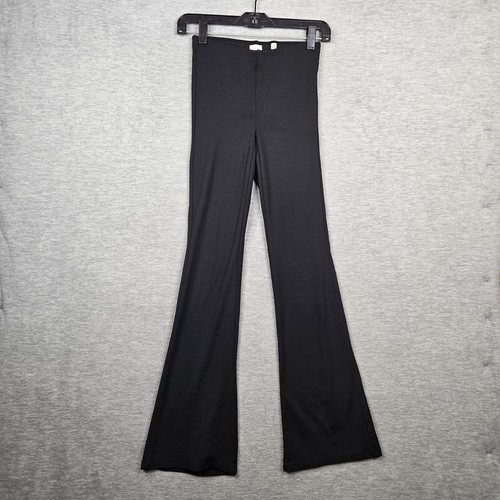 Wilfred Women's Black Mid-Rise Flared Leg Pull-on Elastic waist Pant Size 2XS