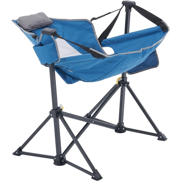 Silla de camping silla plegable silla plegable silla de pesca silla de jardín tumbona 136 kg azul