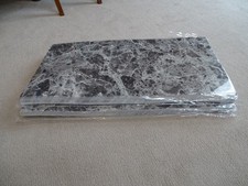 20x new Black marble effect glossy PVC easy peel wall tiles 60x30mm