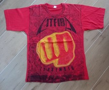 T-shirt Maglia LITFIBA Terremoto Tour 1993 Taglia XXL Red Official Merchandising