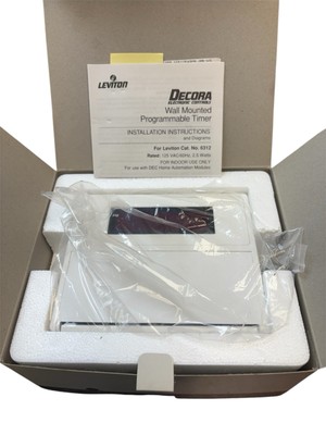 Leviton 6312-W Wall Mounted Programmable Red Line Controller, Electronic Control