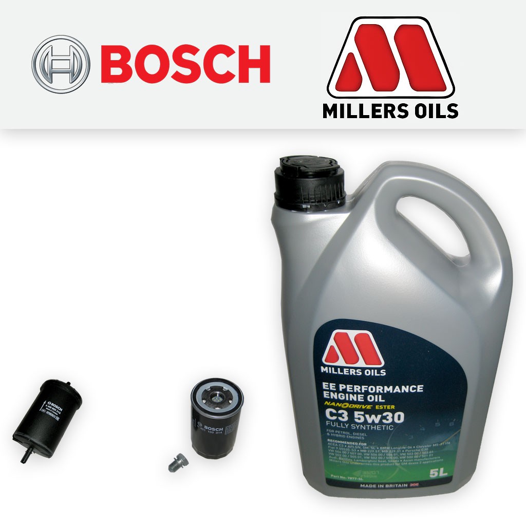 SERVICE KIT for VW NEW BEETLE 1.8 20V PETROL OIL FUEL FILTERS +OIL (1998-2010)