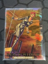 2024 SkyBox Marvel Masterpieces 92 Platinum Black Widow #3 Holofoil
