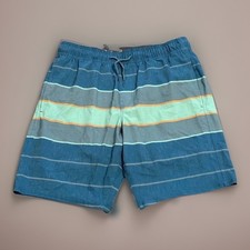 Hang Ten Board Shorts Mens Medium Hawaiian Surfing Color Block Surf