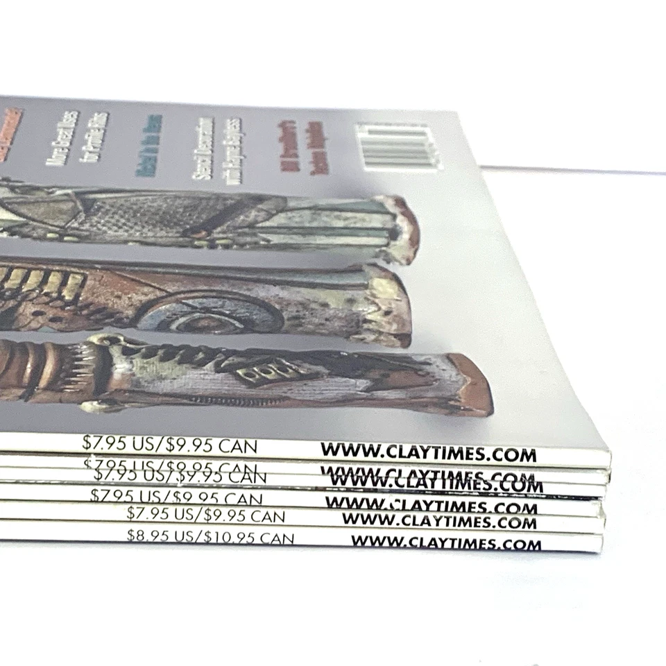 Sandra Blain Clay Times Mix Lot of 6 Magazines 2009 2011 Clay Art - Image 3 of 4