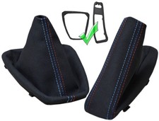 BMW E90 E91 Schaltmanschette Schaltsack Handbremssack ALCANTARA Naht/M/ +Rahmen