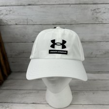 Under Armour Branded Hat UA Free Fit Strap back White NWT