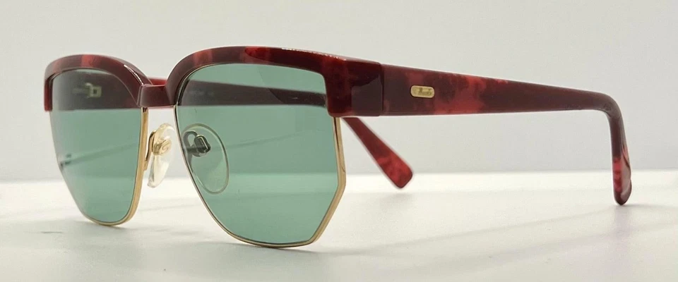 Gafas de sol Silhouette M6067 V6053 vintage - rojo tortuga con | nuevas lentes verdes personalizadas Foto 2 de 4