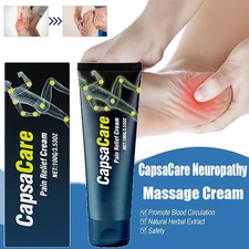 USA CapsaCare Neuropathy Massage Cream   Soothing Nerve Pain Relief 100g