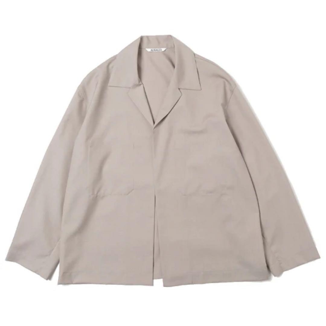 AURALEE オーラリー　WOOL SILK TROPICAL SHIRTS Auralee Wool Silk Tropical Shirts 3 Light Beige Super 130s