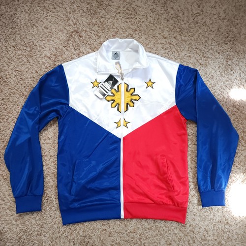 Chaqueta deportiva vintage Adidas Filipinas Filipinas para hombre XXL roja blanca azul - Imagen 2 de 6