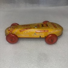 Original Budwill Tin Wind-Up Comical Race Car