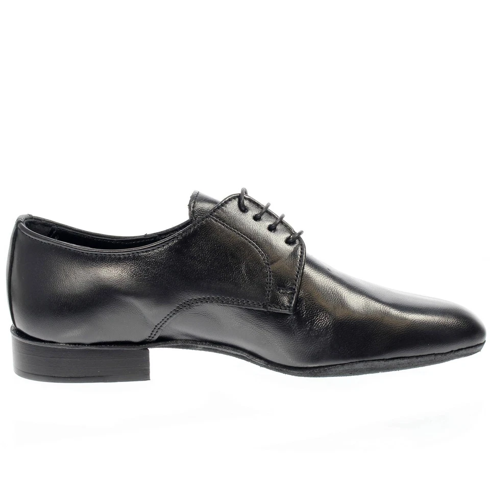 Elle Classic Stringate In Pelle Da Ballo Nero - Taglia 43 Scarpe Uomo Stringate - Imagen 2 de 3