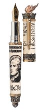 Limited edition sealed Montegrappa ALEXANDER HAMILTON FOUNTAIN pen 18K gold nib