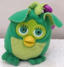 McDonald's 2000 Furby Dinosaur Green Plush Keychain Happy Meal Toy