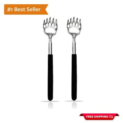 Compact 2PCS Back Scratchers with Bear Claw Heads - Ideal Gift for Itch Relief