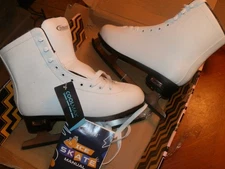 OPEN BOX Nattork Figure Ice Skates Cool Max Women’s Size 10 /Men’s 9 White