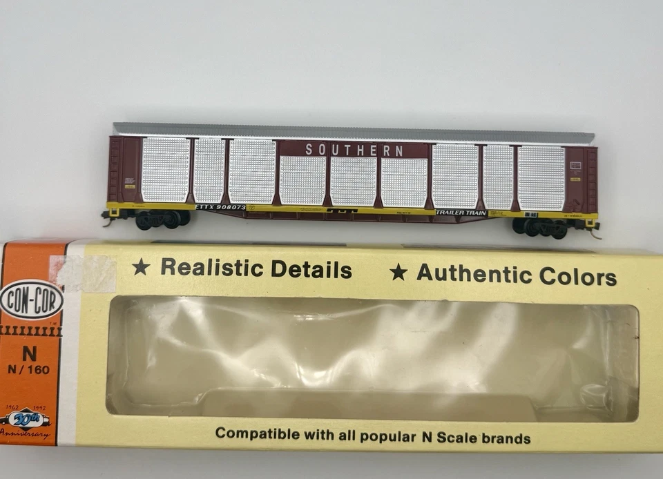 RARE NIOB N Con-Cor 0001-603003 (03) Tri-Level Auto Rack Car Southern ETTX908773 - Image 3 of 4
