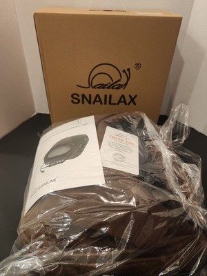 Snailax Vibration Foot Massager W Heat SL-522V2 Brown Plush Brand New