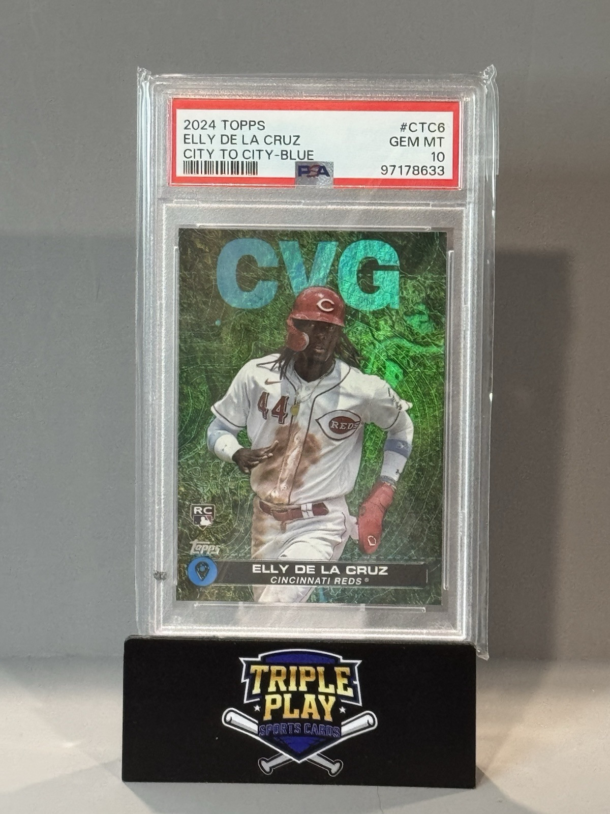 Elly de la Cruz 2024 Topps City to City Blue #CTC-6 RC PSA 10 Pop 25