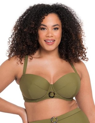 32J Curvy Kate Retro Sun Balconette Bikini Oberteil CS019300 Damen Bademode oliv