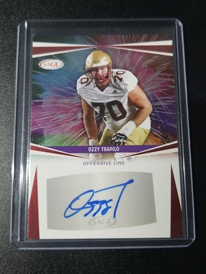 Ozzy Trapilo - Sage Football 2025 - Chicago Bears, Boston College - Auto - Red