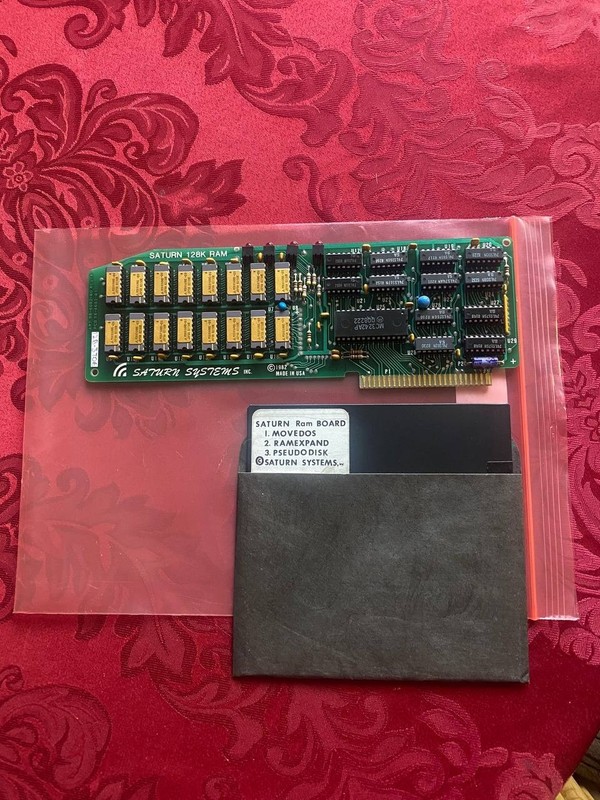 ✅ ⌘ Vintage Saturn 128k RAM Card for Apple II, II+