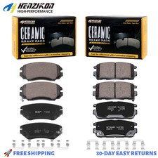 Front Rear Ceramic Brake Pads For 2010 - 2017 Chevy Equinox Gmc Terrain