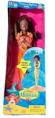 NIB Tropical Splash KAYLA  Little Mermaid 1997 12''  NEW Barbie-changes color